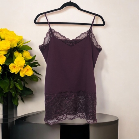 WHBM Lace-Hem Cami size L - Picture 4 of 9